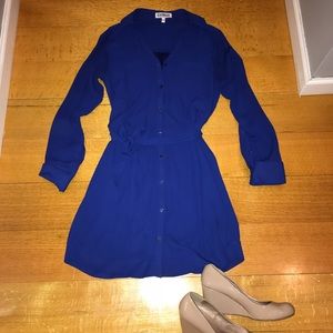 Express button down dress